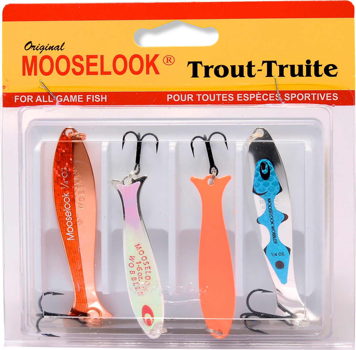 Junior and Medium Wobbler Spoons - 4/PK