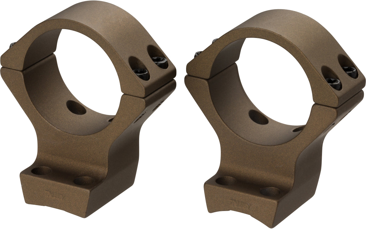 X-Lock Rifle Rings - Medium - Burnt Bronze - 1 in.