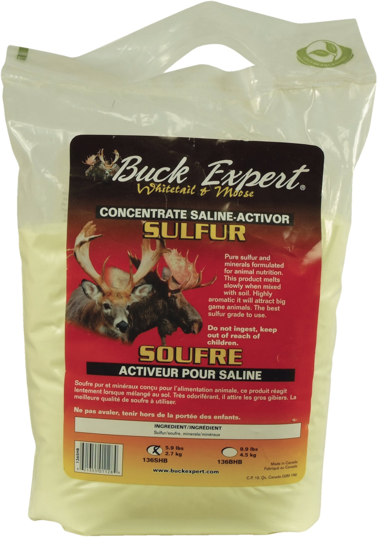Deer and Moose Saline Activor-Sulfur - 2.7 kg