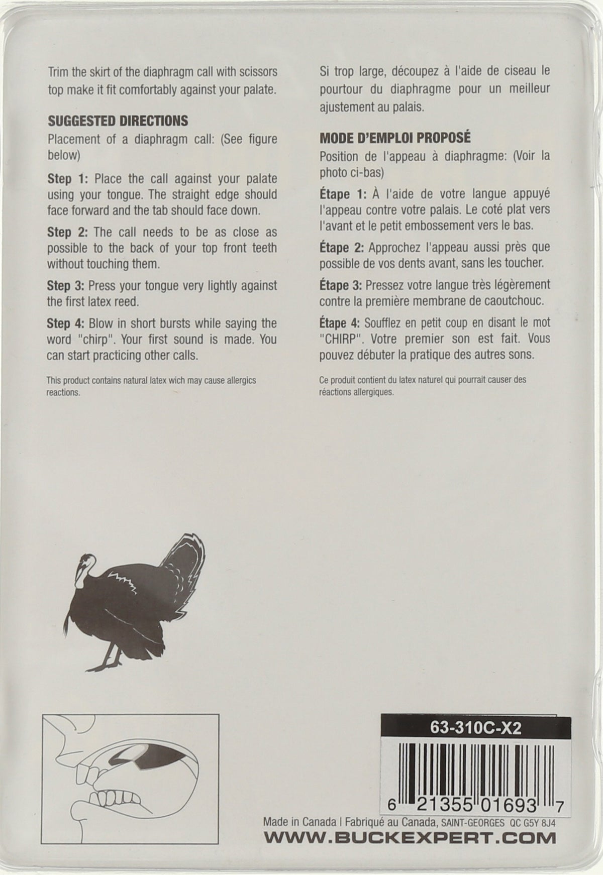 Black Tone HD Turkey Diaphragm Call