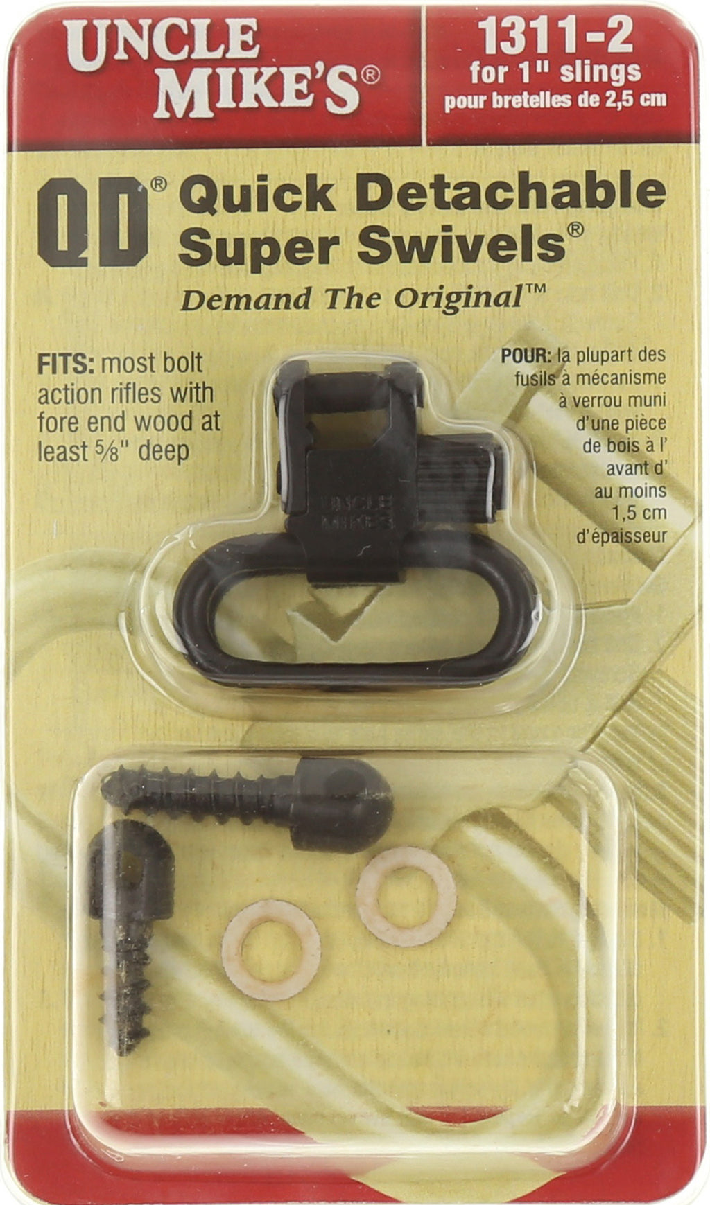 Wood Screw Type Swivels For Bolt Action 1 in. 
