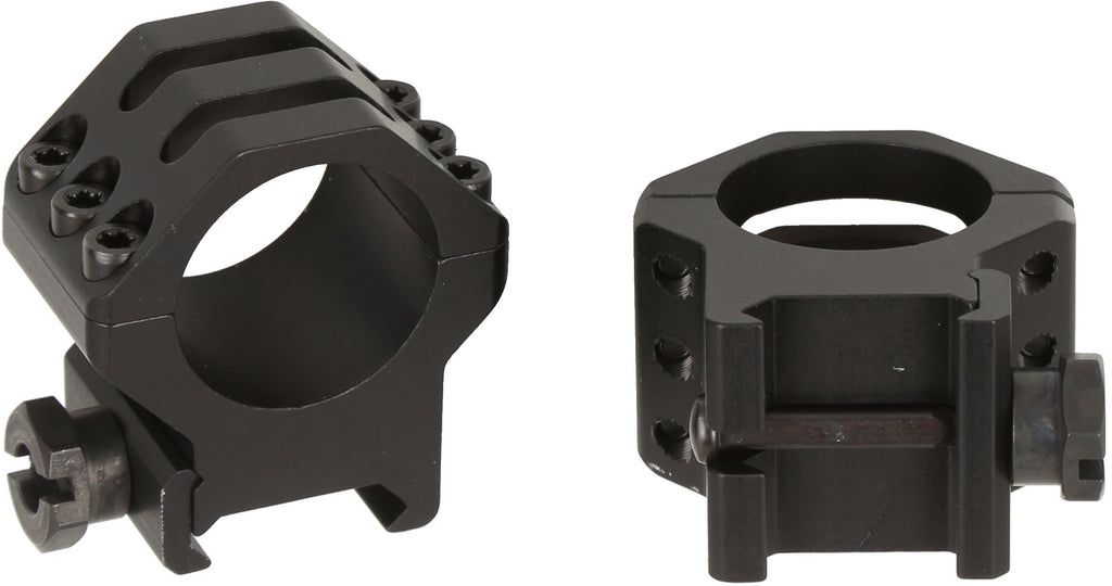 Six Hole Skeleton Scope Rings - High - Matte - 1 in.
