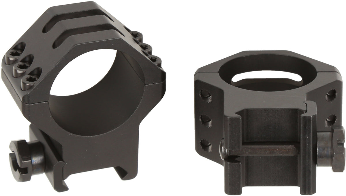 Six Hole Skeleton Scope Rings - High - Matte - 30 mm