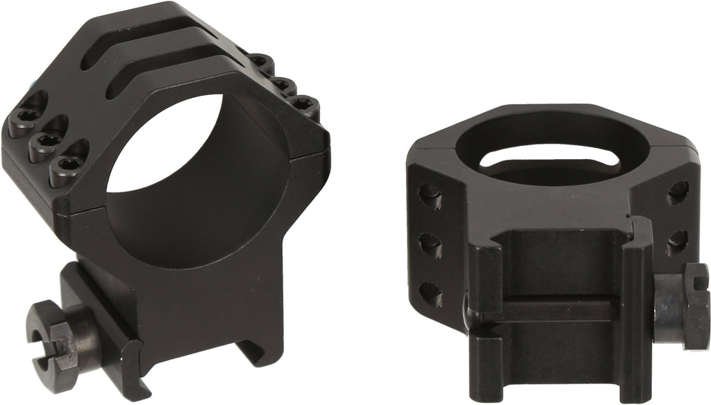 Six Hole Skeleton Scope Rings - Extra High - Matte - 30 mm