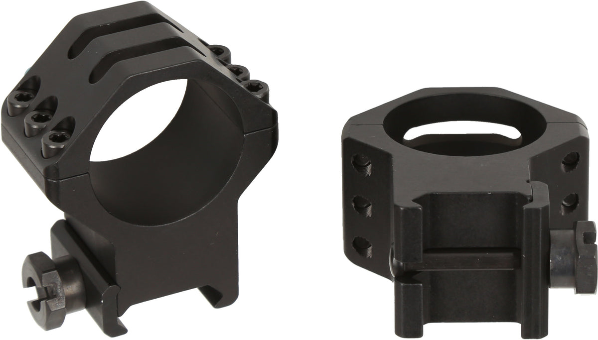 Six Hole Skeleton Scope Rings - Extra High - Matte - 30 mm