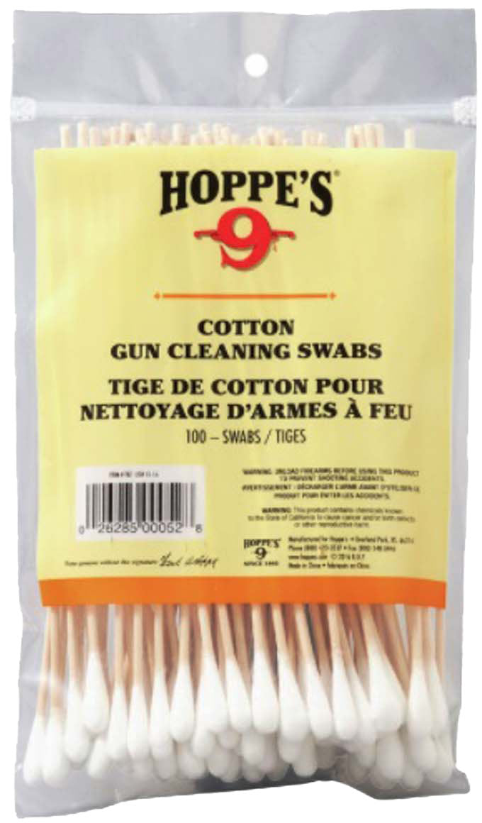 Cotton Gun Cleaning Swabs - 100/PK