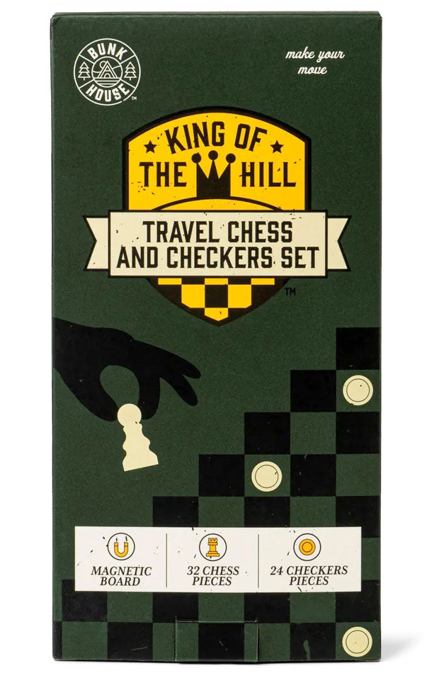 King of the Hill Travel Chess and Checker