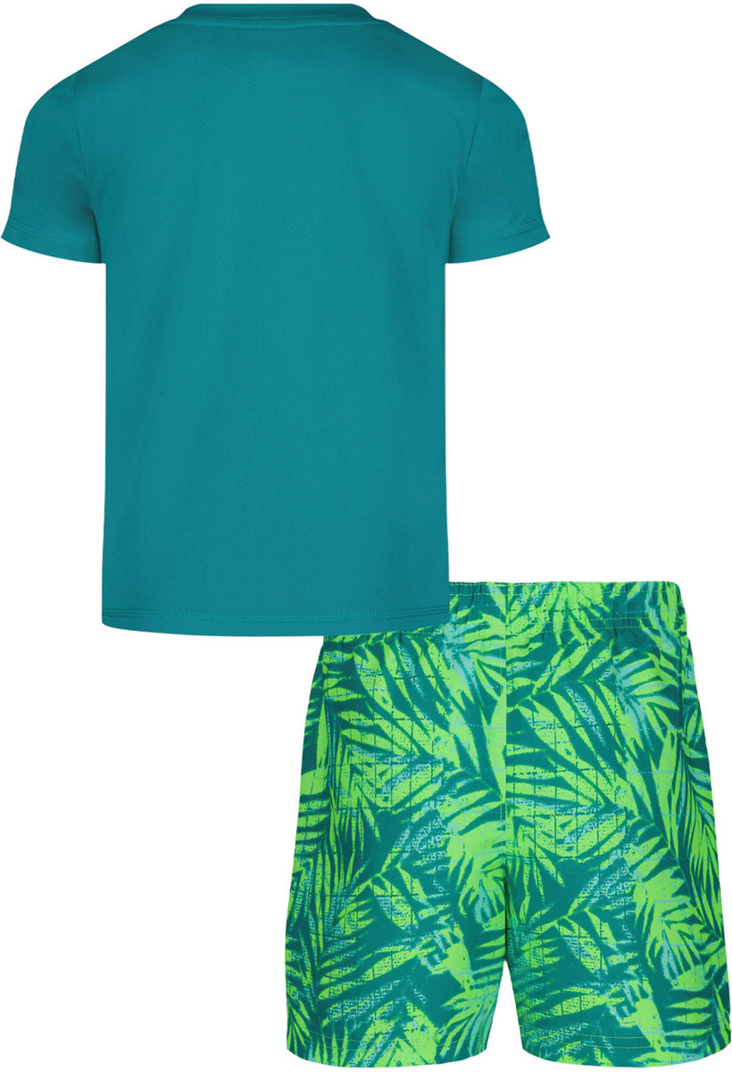 Palm Grid Swimsuit Set - Toddlers'