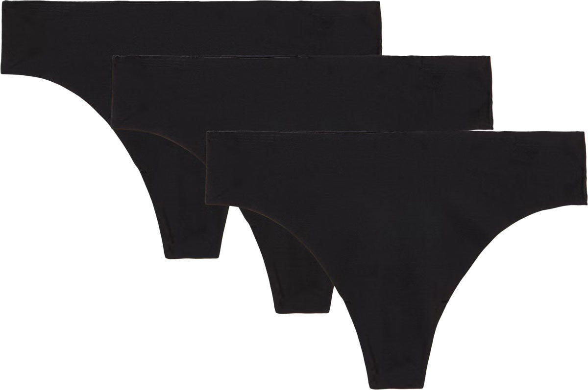 Pure Stretch No-Show Thong - Women's - 3/PK