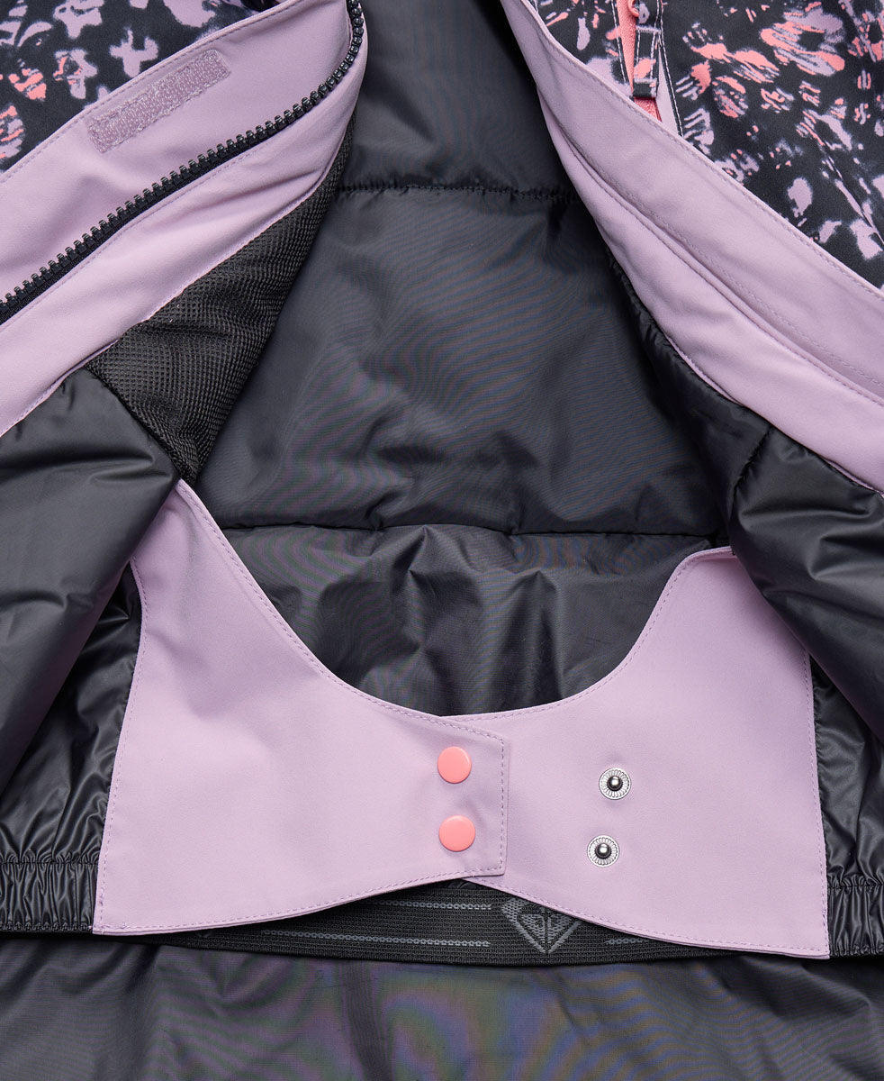 Floral Block Ski Jacket - Girls'