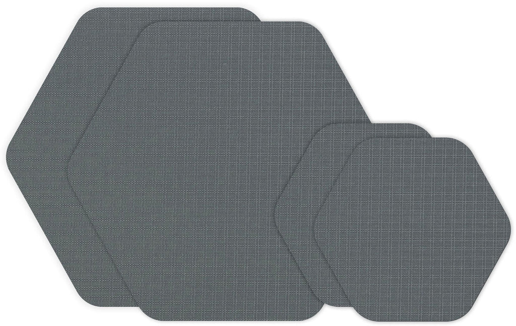 Tenacious Hex Repair Patches - Grey