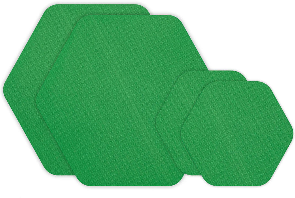 Tenacious Hex Repair Patches - Green
