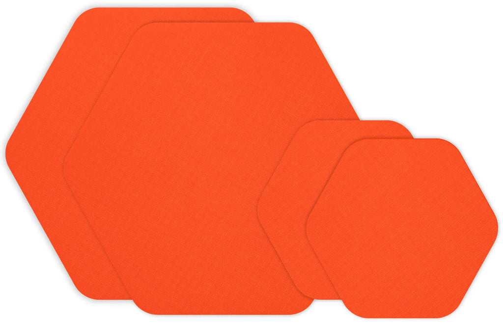 Tenacious Hex Repair Patches - Orange