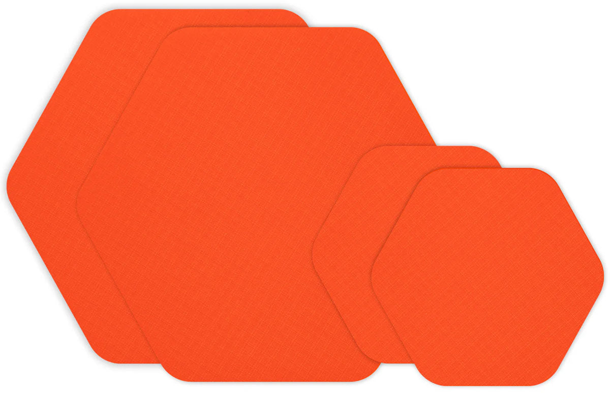 Tenacious Hex Repair Patches - Orange
