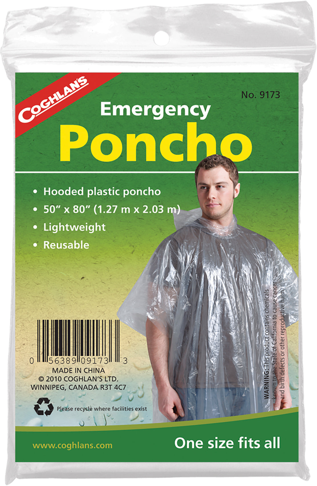 Emergency Rain Poncho