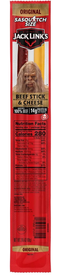 Beef and Cheese Sticks - Original - 69 g