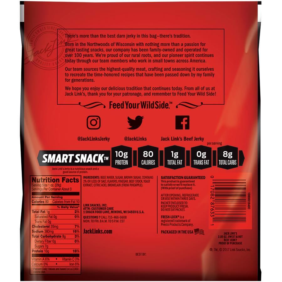 Sweet and Hot Beef Jerky 