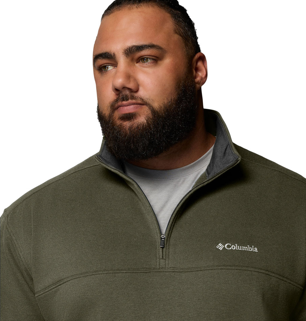 Hart Mountain II Men's Half Zip Sweater - Plus Size 