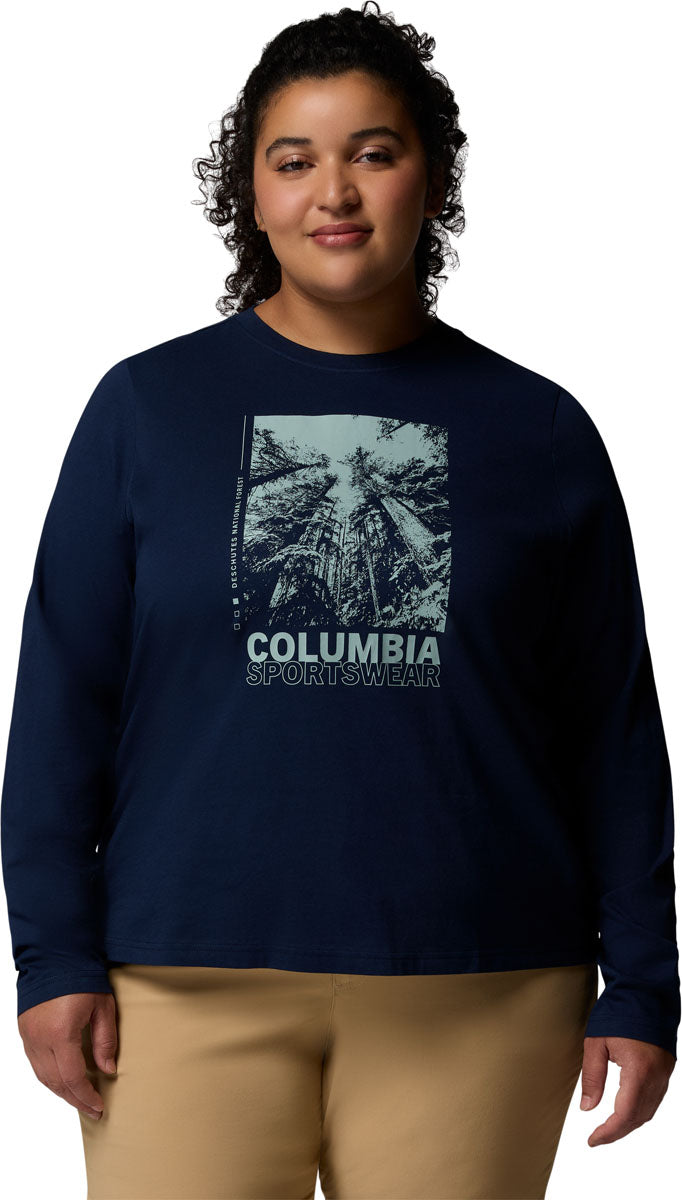 Rolling Bend Graphic Long Sleeve T-Shirt - Women's - Plus Size
