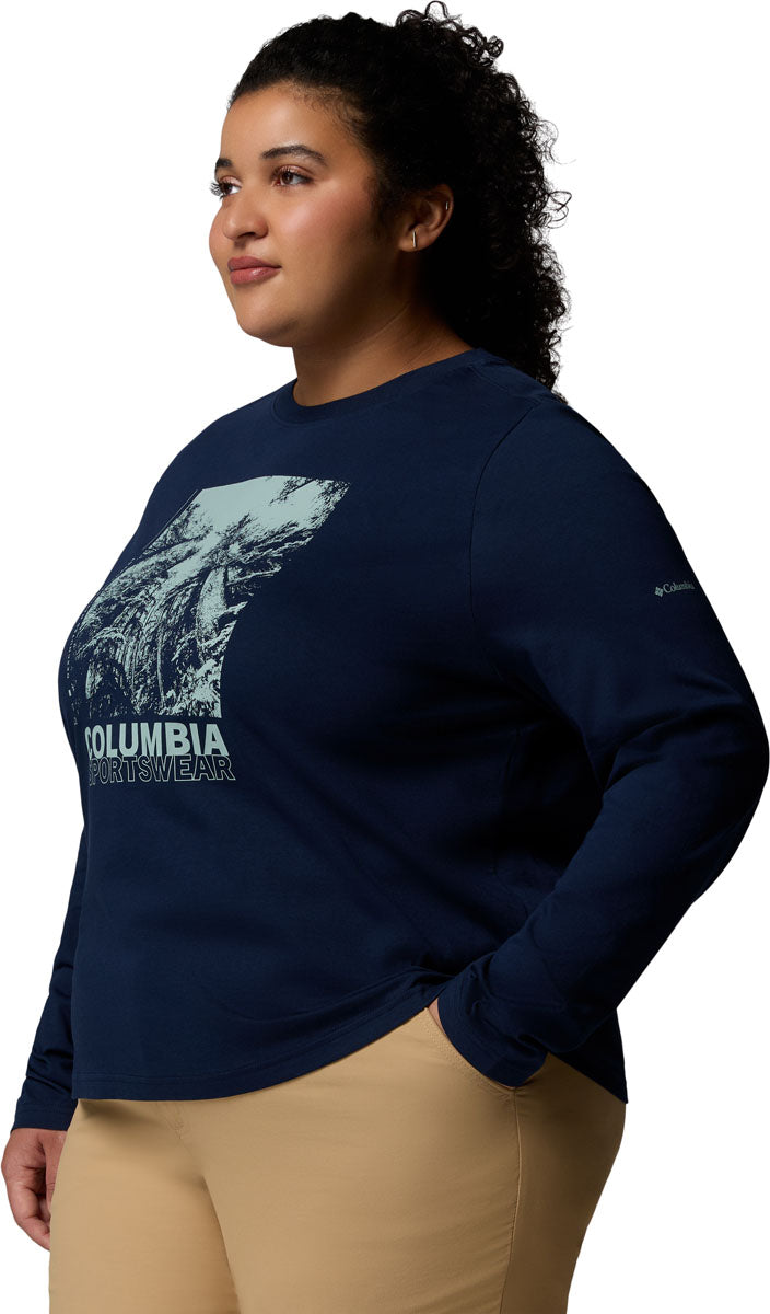 Rolling Bend Graphic Long Sleeve T-Shirt - Women's - Plus Size