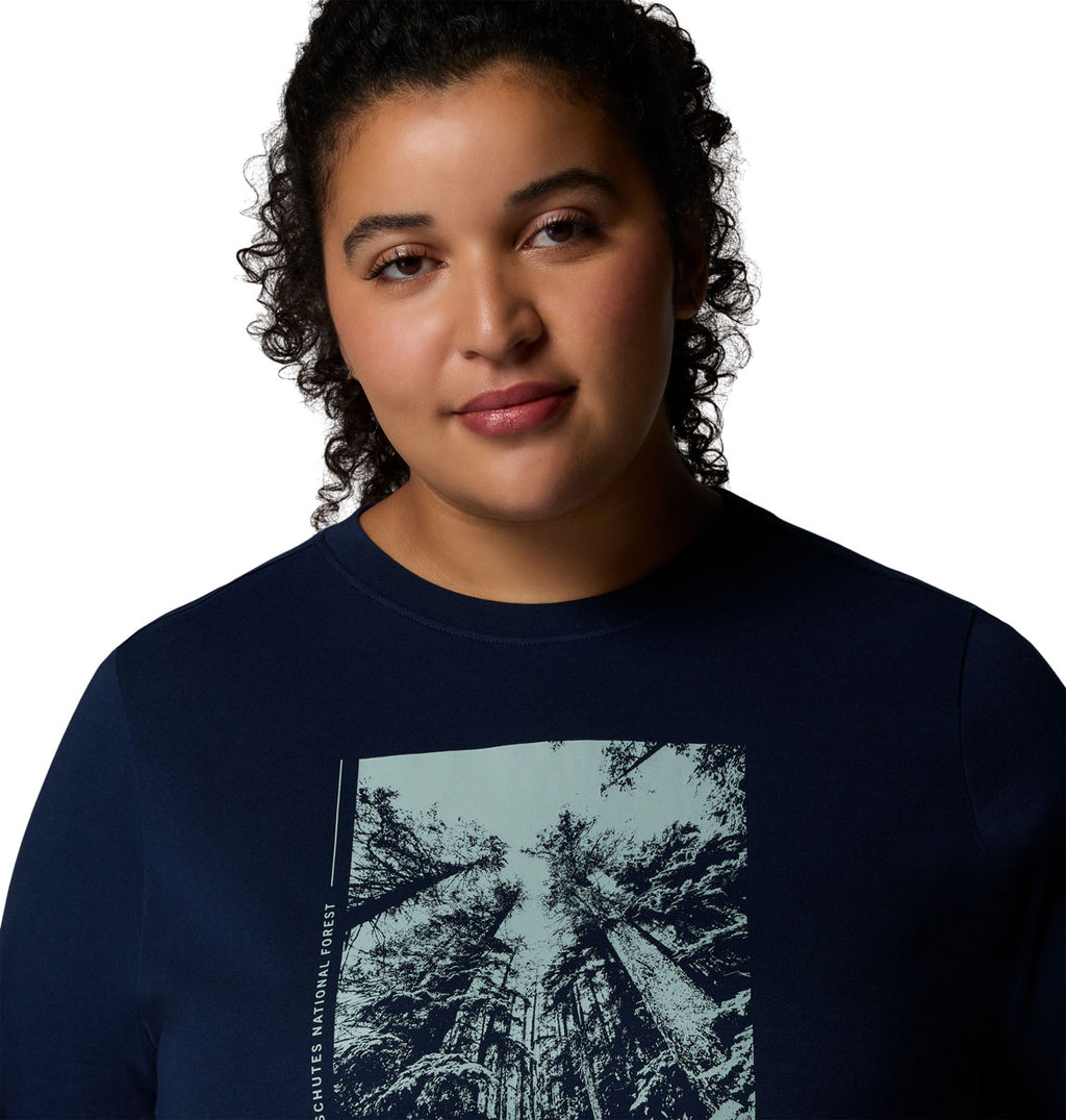 Rolling Bend Graphic Long Sleeve T-Shirt - Women's - Plus Size