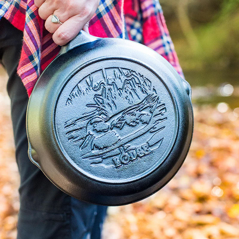 Wildlife Series 8 in. Cast Iron Skillet - Duck