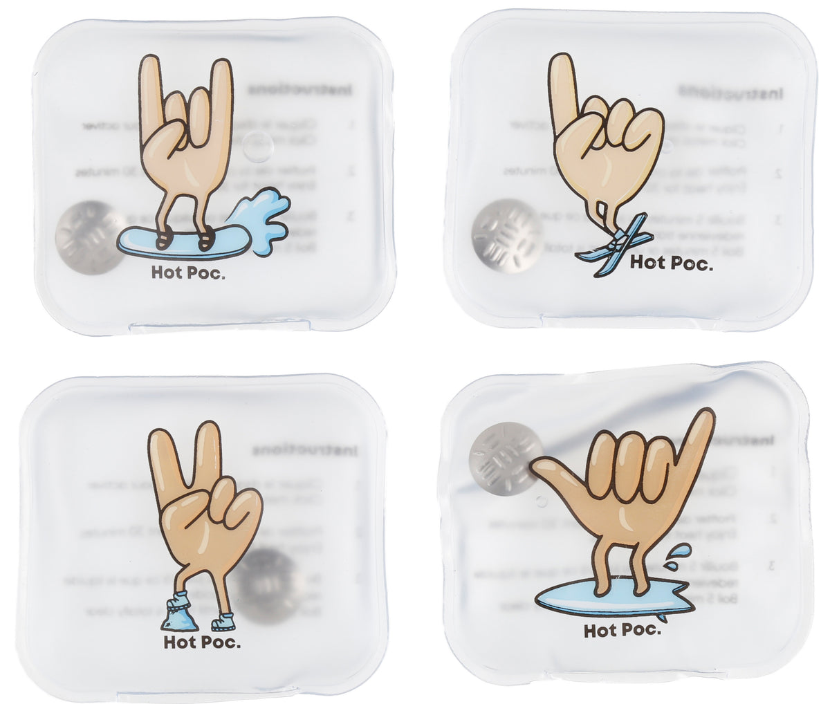 Reusable Hand Warmers - Regular - 4/PK