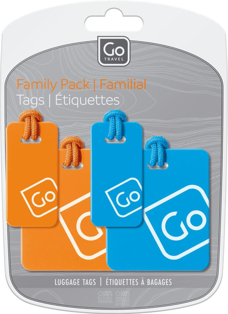 Family Pack Luggage Tags - 4/PK