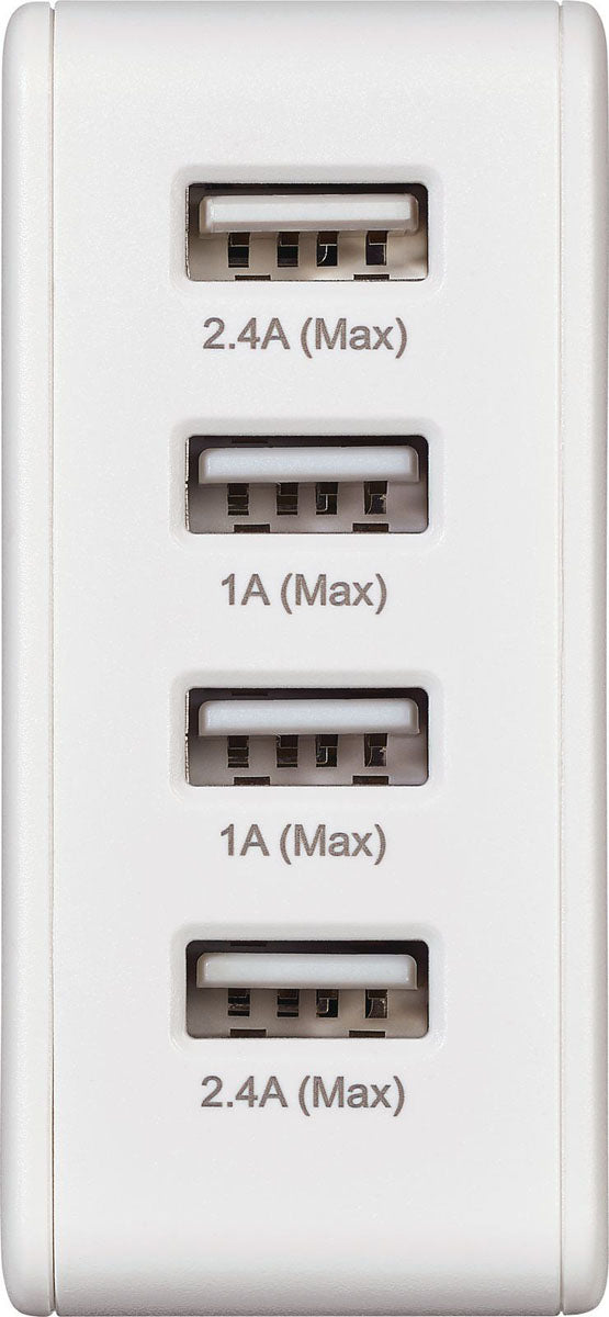 Worldwide USB Charger with 4 USB Ports