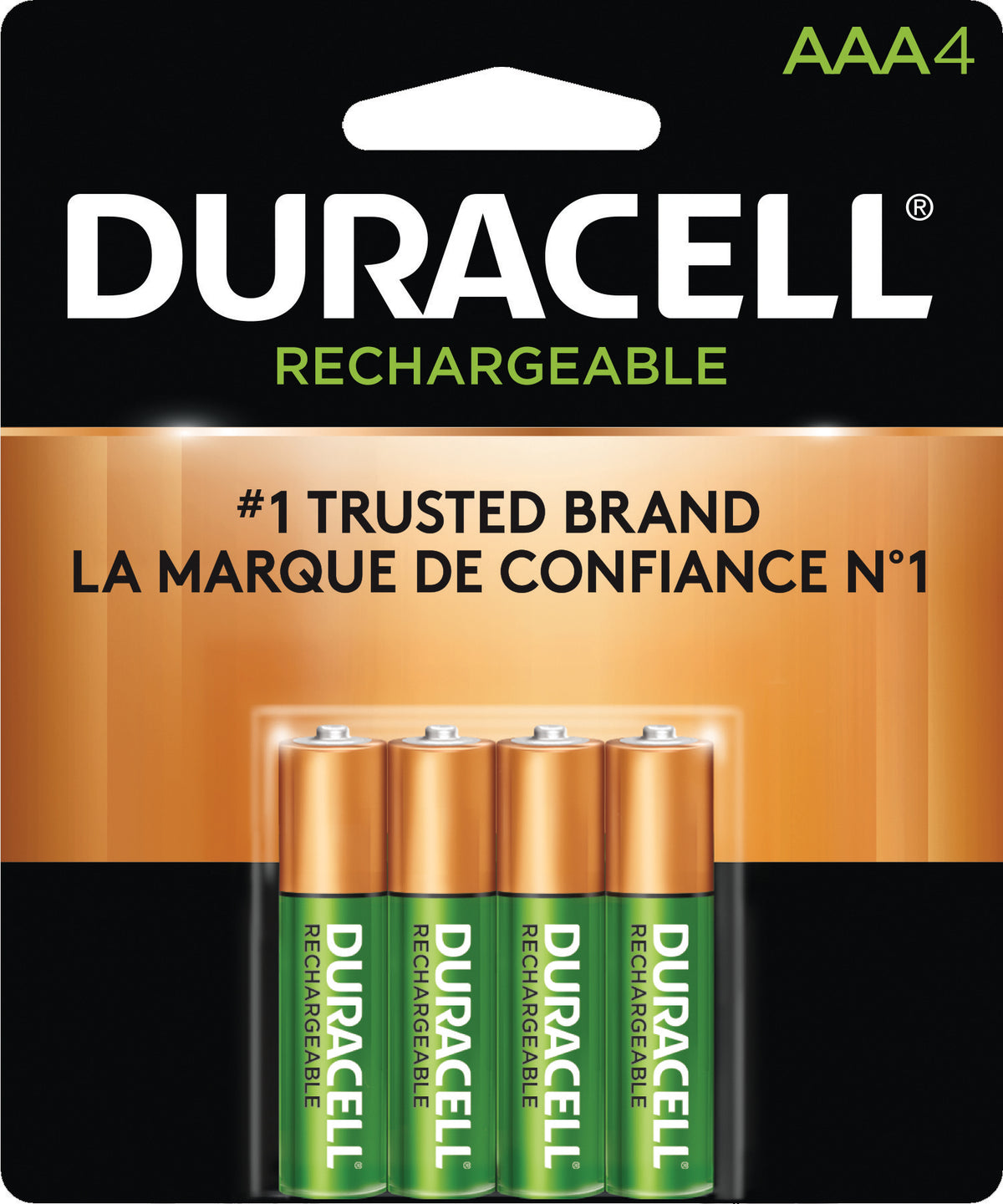 Rechargeable Pre-Charged NiMH AAA Batteries - 4/PK