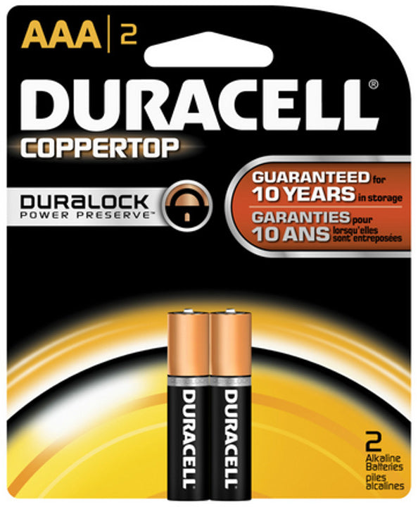 Coppertop AAA Alkaline Batteries - 2/PK
