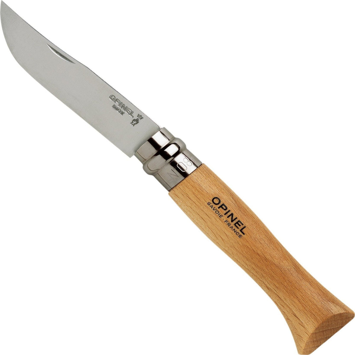N°08 Stainless Steel Folding Pocket Knife and Sheath