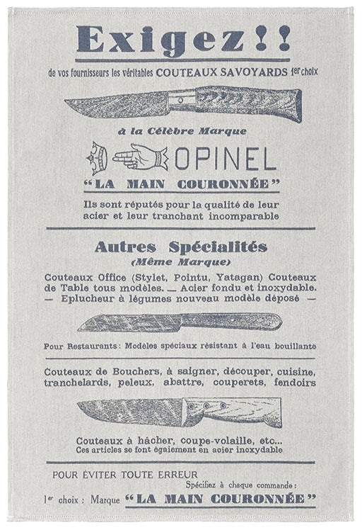 Tea Towel - On peut tout faire avec un Opinel