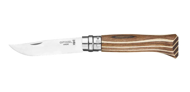 N°08 Laminated Birch Folding Pocket Knife