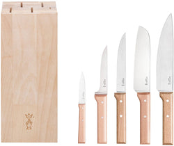 Chef Knife Set with Block - 5 pcs