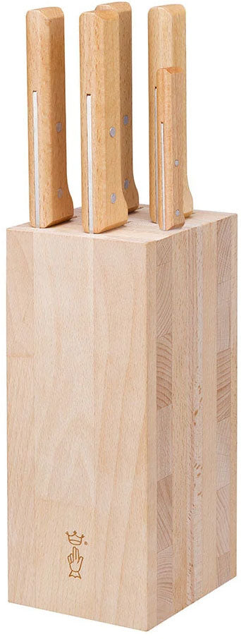 Chef Knife Set with Block - 5 pcs