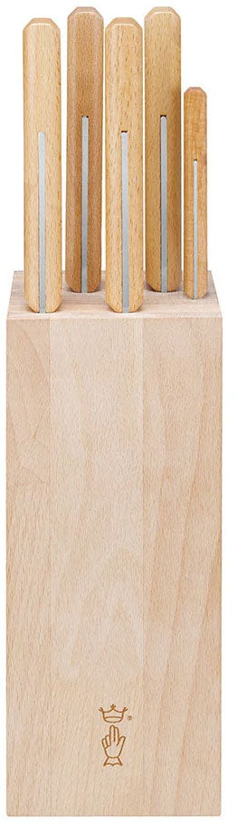 Chef Knife Set with Block - 5 pcs
