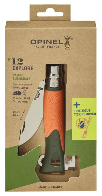 N°12 Explore Pocket Folding Knife with Tick Remover