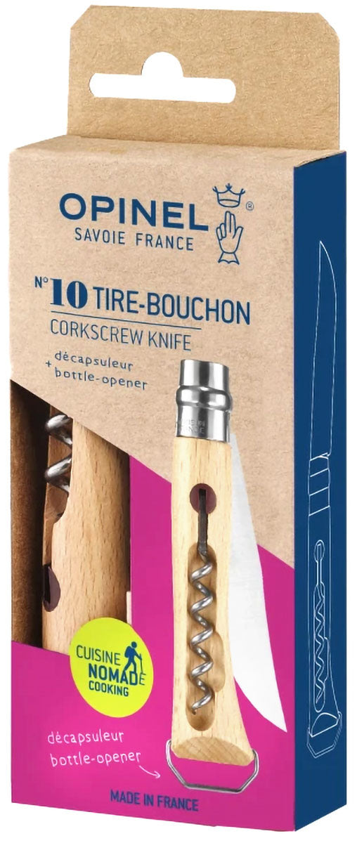N°10 Corkscrew Bottle Opener Folding Knife 
