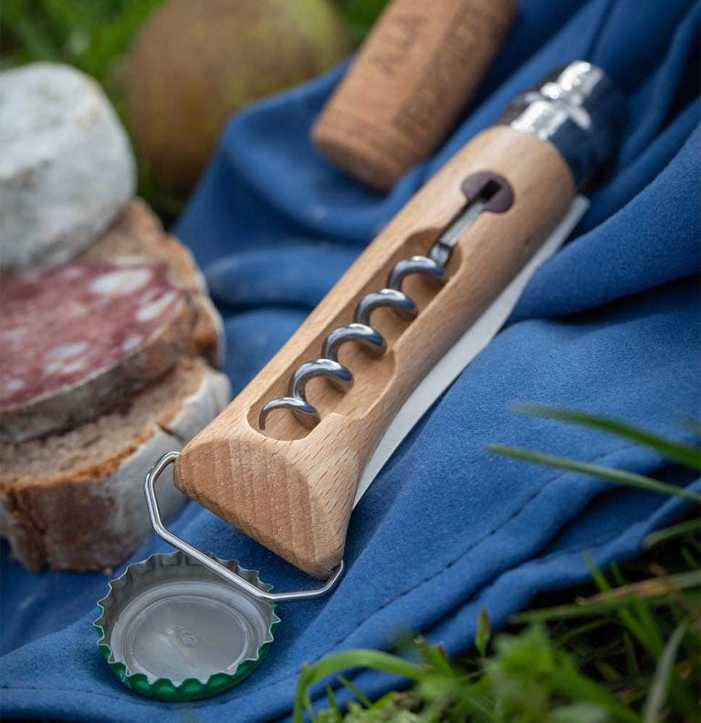 N°10 Corkscrew Bottle Opener Folding Knife 