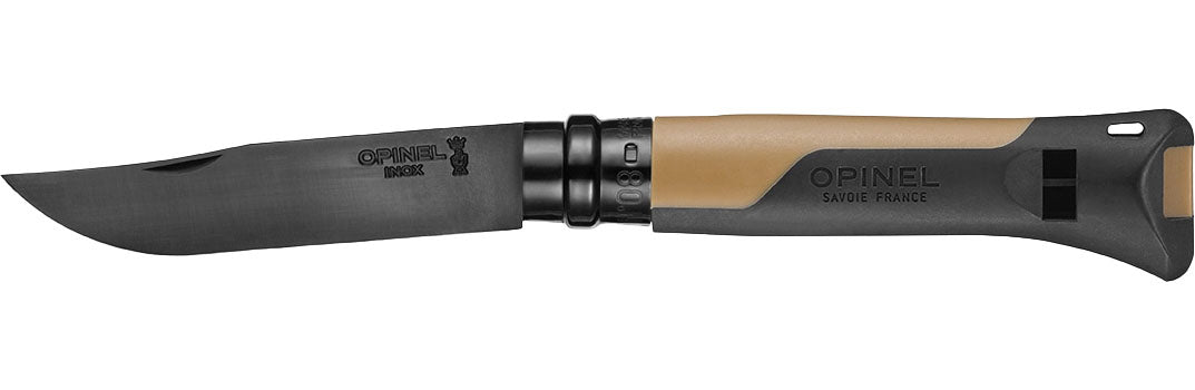 N°08 Horizon Mustard Black Folding Pocket Knife