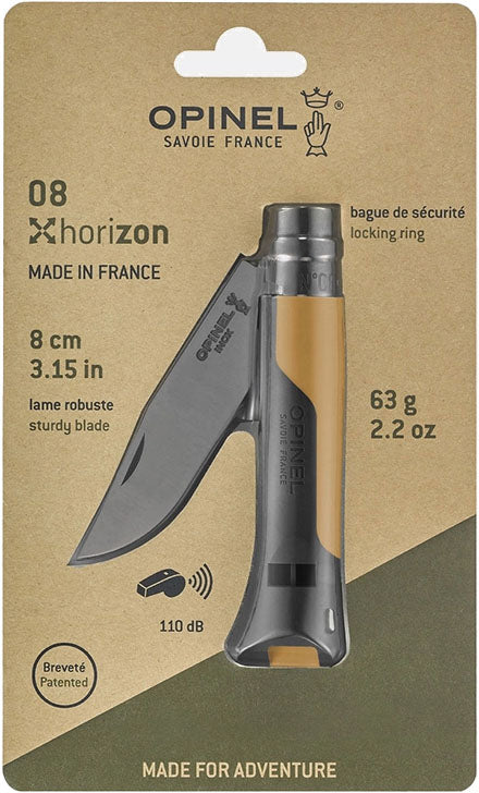 N°08 Horizon Mustard Black Folding Pocket Knife