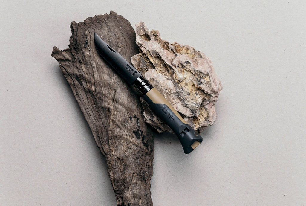 N°08 Horizon Mustard Black Folding Pocket Knife