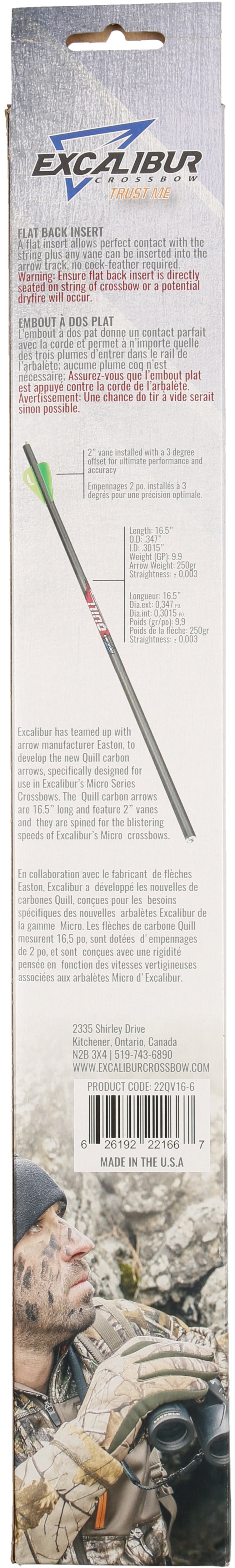 Quill Carbon Arrows - 6/PK