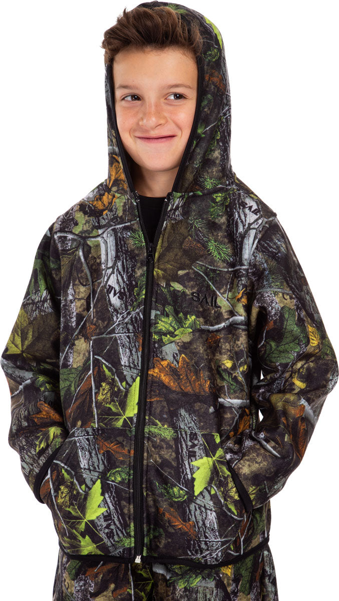 Fall Hunter Hunting Zip Hoodie - Junior