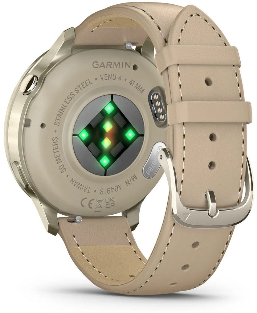 Venu 4 GPS Activity Leather Band Smart Watch - 41 mm