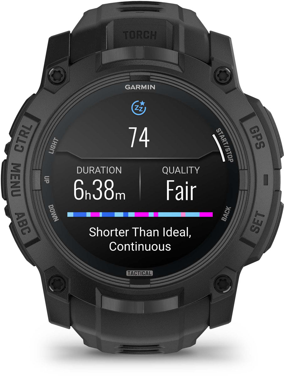 Instinct 3 Amoled Tactical GPS Activity Smart Watch - 50 mm