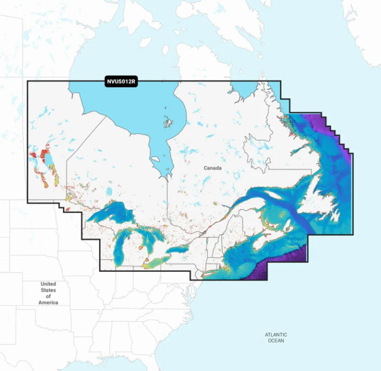 Garmin Navionics Vision+ NSUS012R MicroSD Cartography - Canada, East and Great Lakes