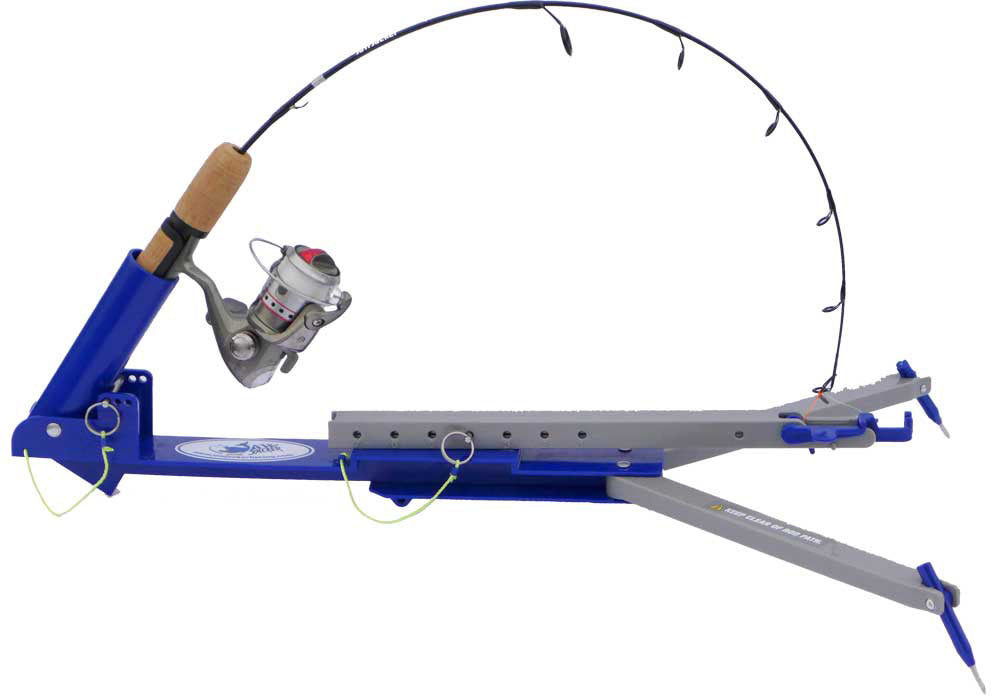 JawJacker Ice Fishing Rod Holder with Automatic Hook Setter