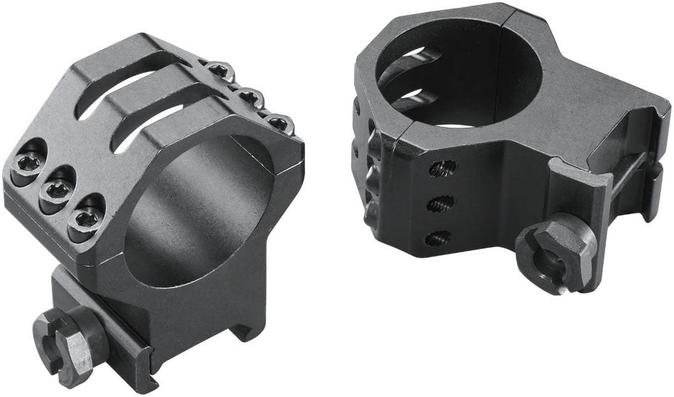 Six Hole Skeleton Scope Rings - Extra High - Matte - 30 mm